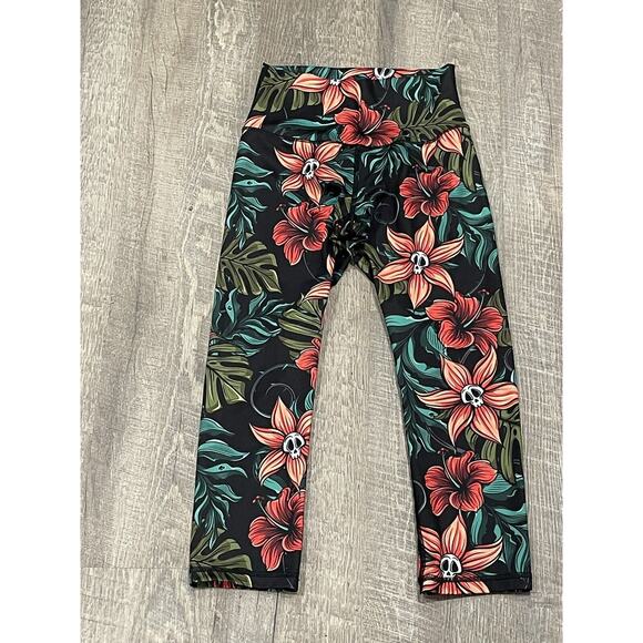 Project X Flower Aloha Vlad Capri Leggings - Women's Size S - Picture 2 of 6